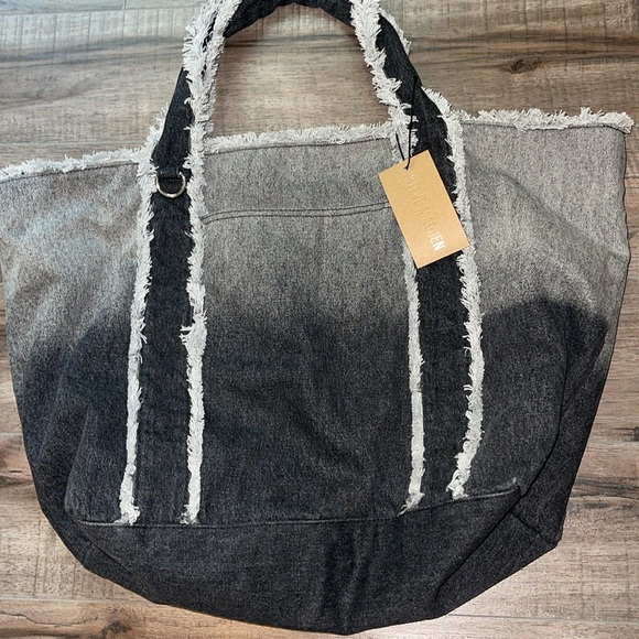 Steve Madden Denim Tote - Picture 3 of 16